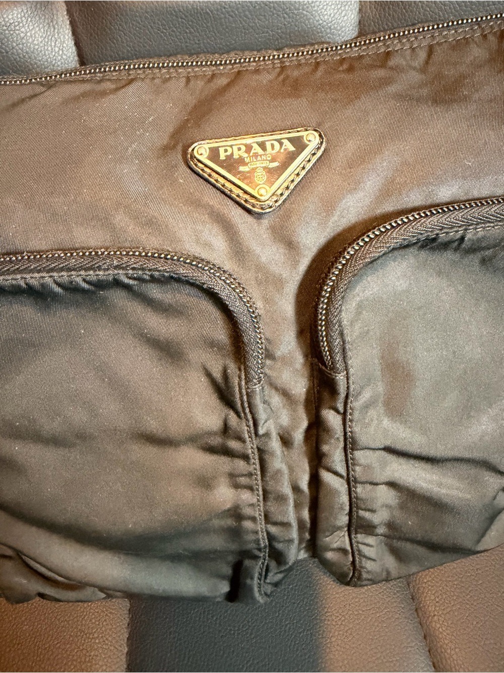 Prada Tessuto Double Pocket Messenger Bag - Picture 2 of 10